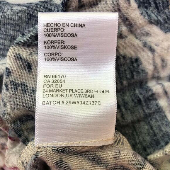 Urban Outfitters Ecote Floral Bird Ruffle Lace Tank Top Womens Size XS - Picture 5 of 5